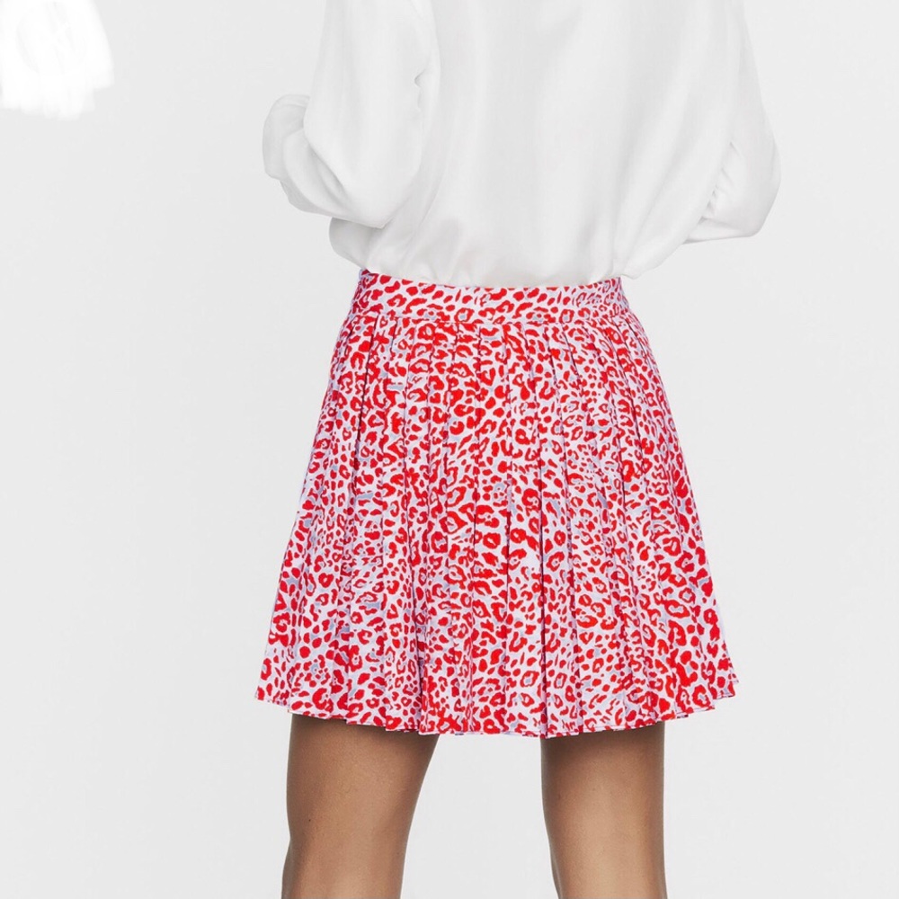 SOLD ON VESTIAIRE COLLECTIVE!! Maje ‘Jimone’ pleated flared mini-skirt. Size S - Picture 10 of 10